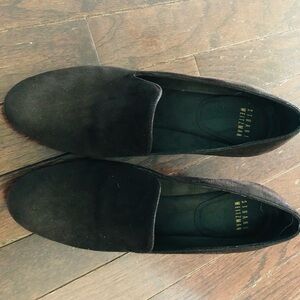 Stuart Weitzman Men's Rich Brown Suede Slip-Ons